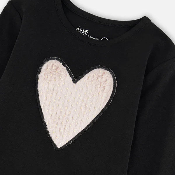 Fuzzy Heart Top