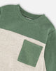 Soft Green Color-Block Top