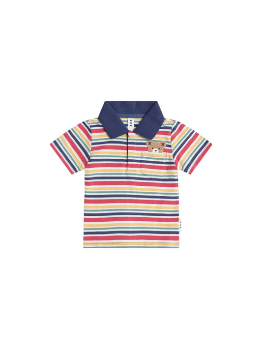 Vintage Stripe Bear Polo