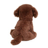 Soft, floppy Chocolate Lab plush for cuddling