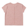 Heather Cranberry Stripe Tee