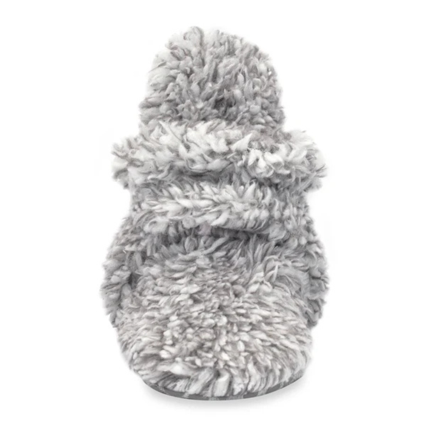 Zutano Heather Gray Furry Gripper Baby Booties