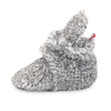 Zutano Heather Gray Furry Gripper Baby Booties