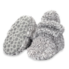 Zutano Heather Gray Furry Gripper Baby Booties