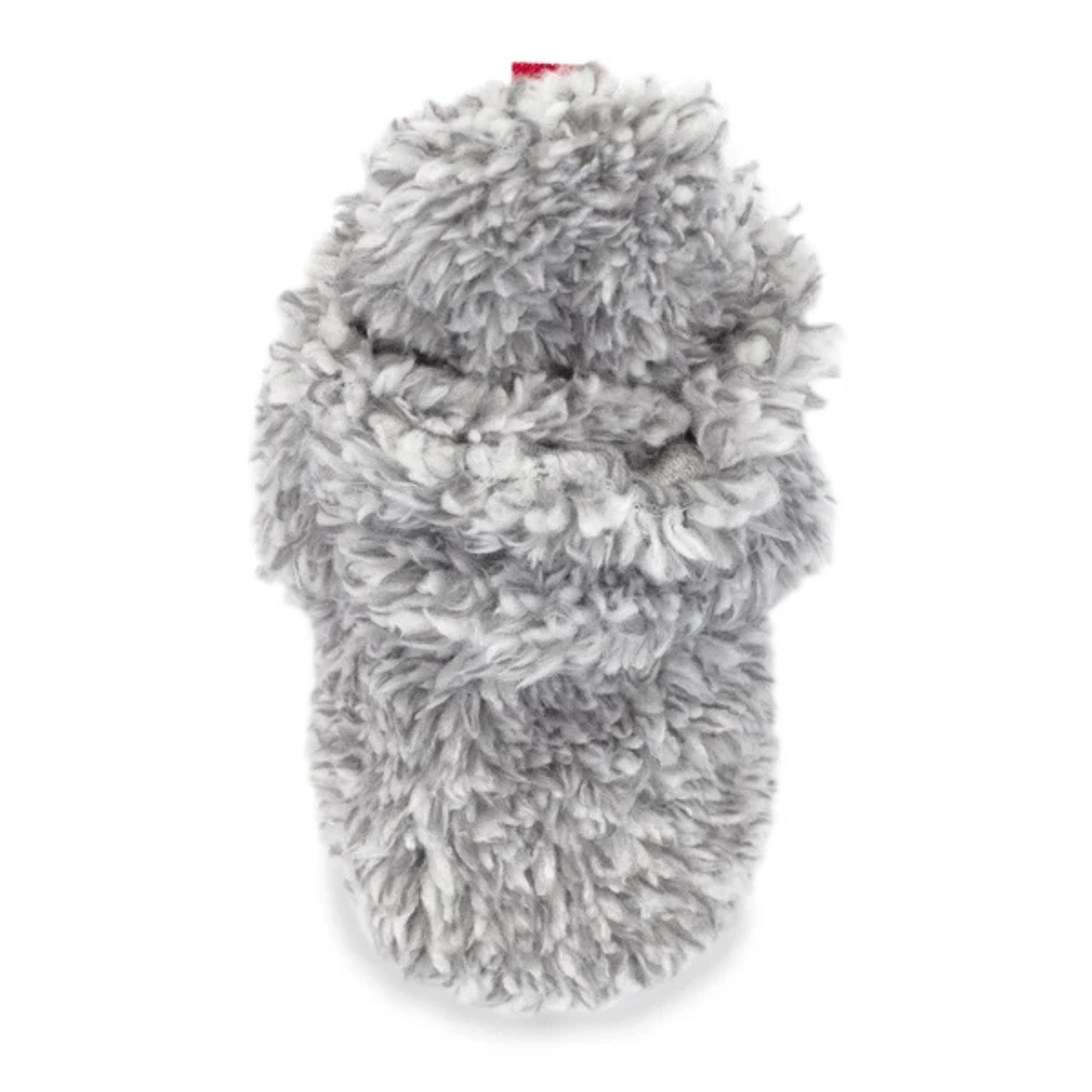 Zutano Heather Gray Furry Gripper Baby Booties