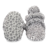 Zutano Heather Gray Furry Gripper Baby Booties