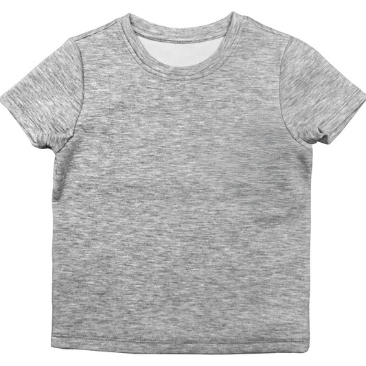 Gray t-shirt on a white background