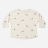 Hedgehog Tee flat lay - Quincy Mae organic cotton long sleeve tee, hedgehog print