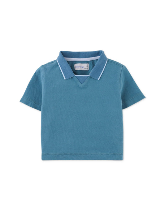 Teal Pique Polo Shirt