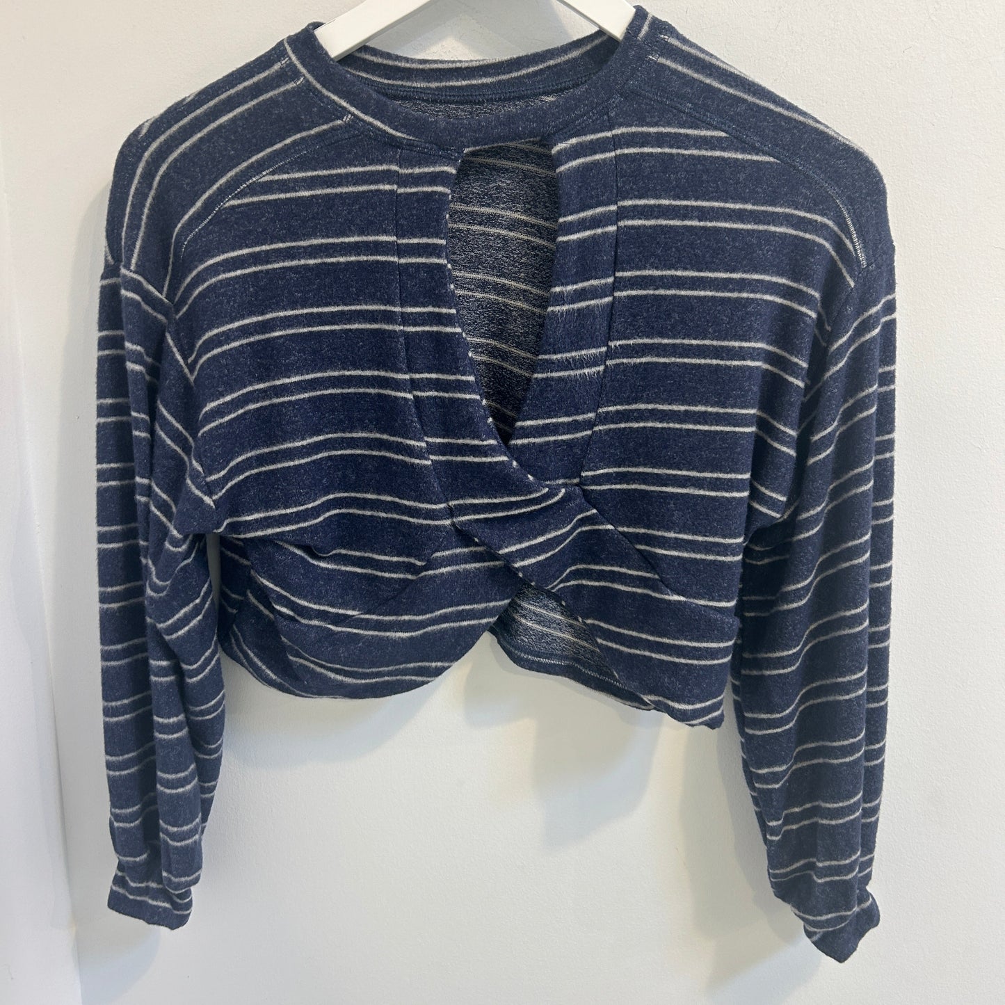 Navy Open Back Top