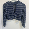 Navy Open Back Top