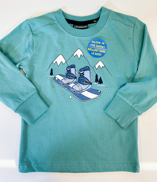 Teal Snowboard Top