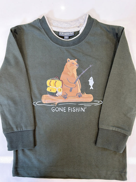 Gone Fishing Long Sleeve Top