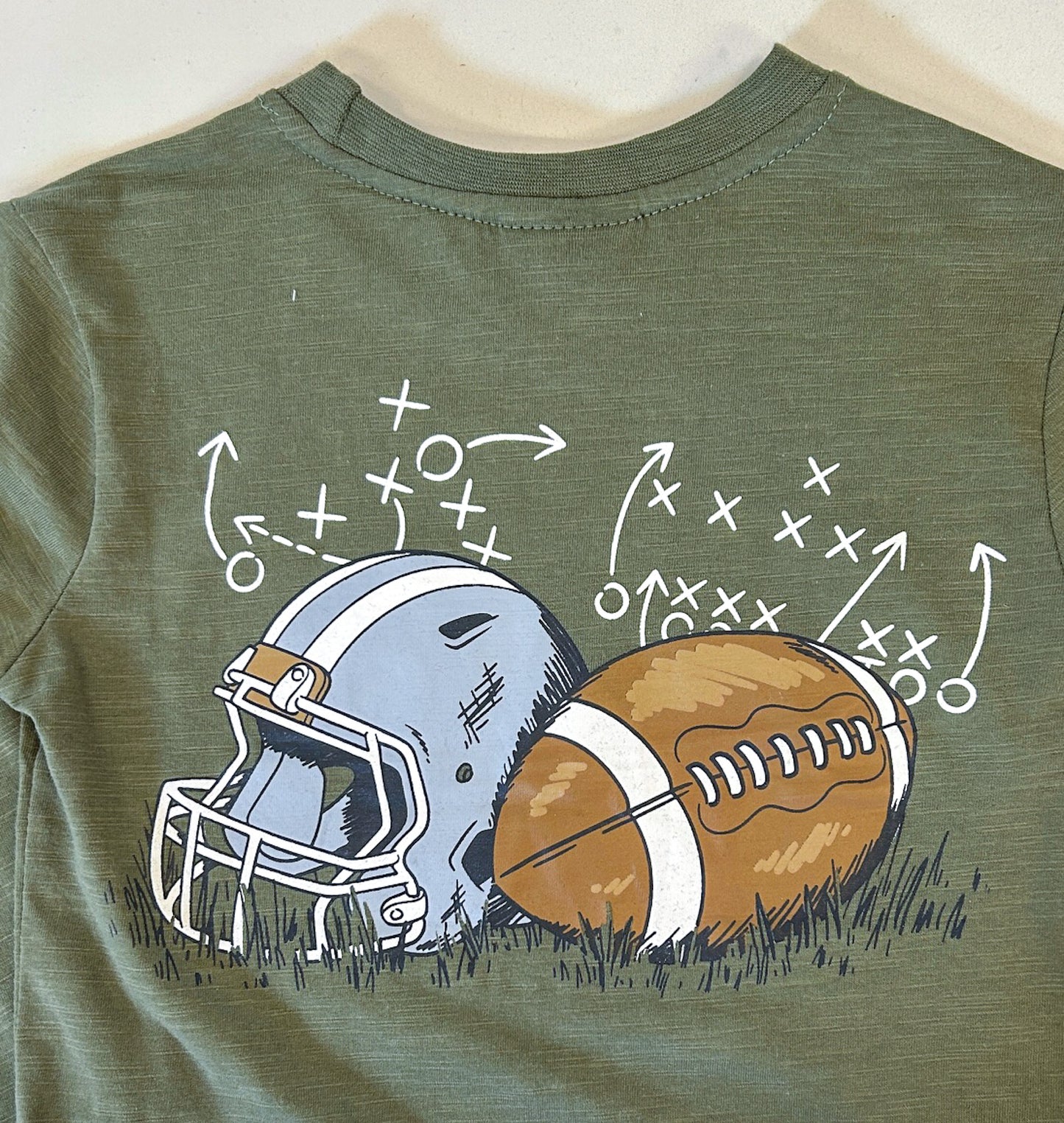 Olive Football Top