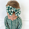 Evergreen Gingham Bow