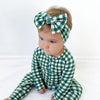 Evergreen Gingham Bow