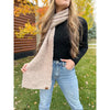 Lt Grey Boucle Scarf