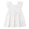 White dress with ice cream cone pattern 