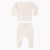 Baby outfit set with long-sleeve top and pants 