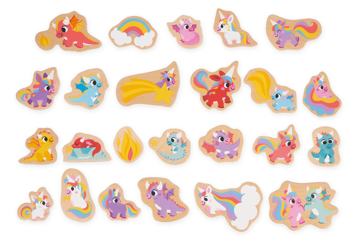 Unicorn and Dragon Magnets