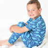Jared Dinos Blue Pajama Set