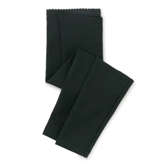 A pair of folded black leggings for girls