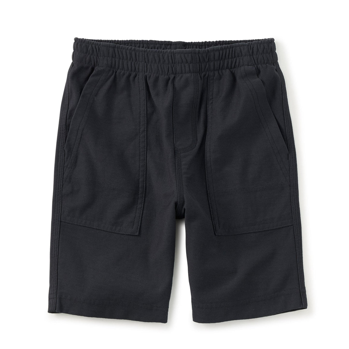 Black shorts on a white background