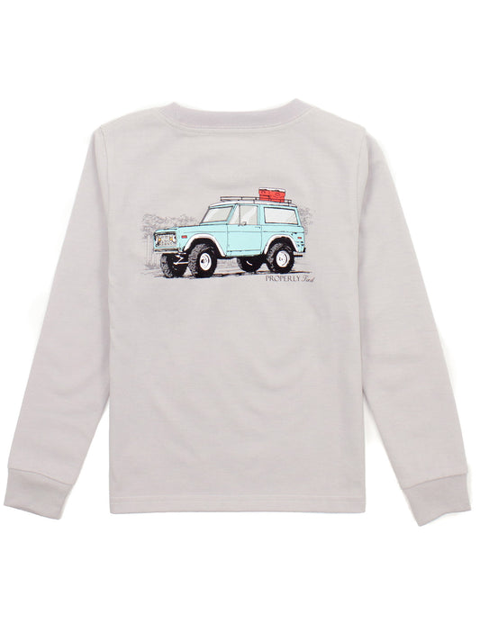 4x4 Ice Grey Long Sleeve Tee