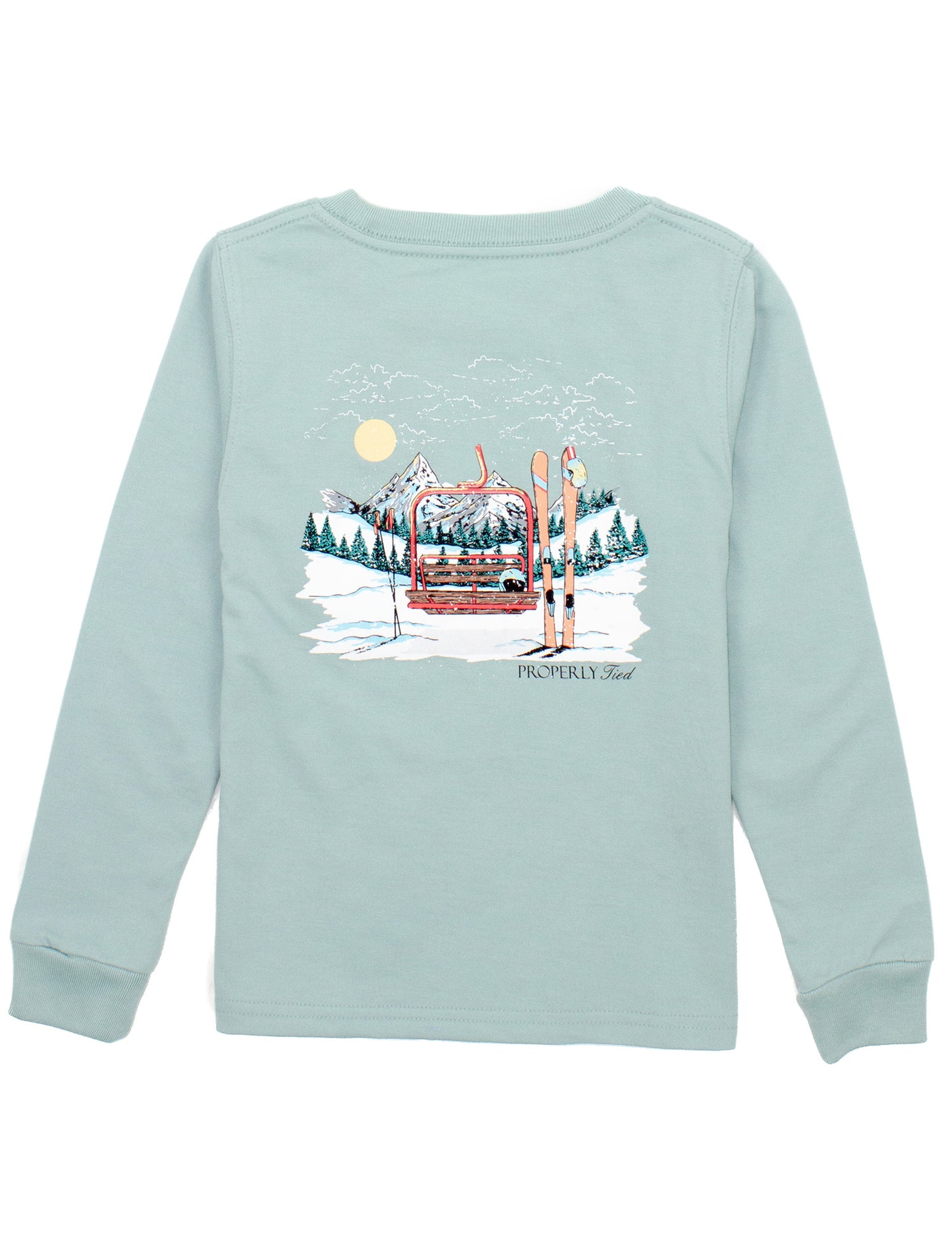 Ski Lift Marine Mist Tee