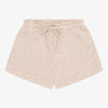 Beige shorts with a drawstring