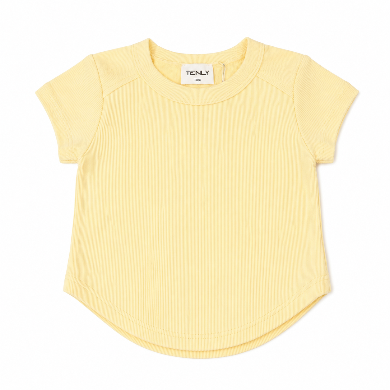 Yellow t-shirt with a white background