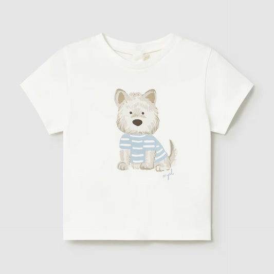 Light Blue Pup Tee