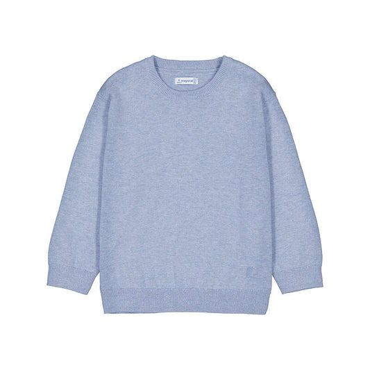 Light blue sweater on a white background
