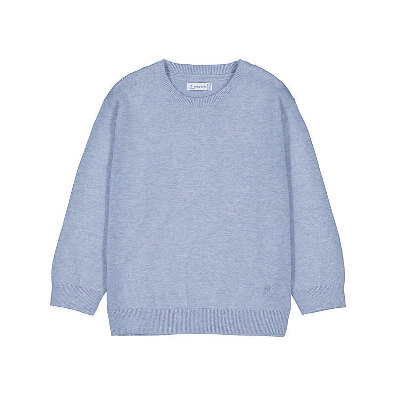 Light blue sweater on a white background