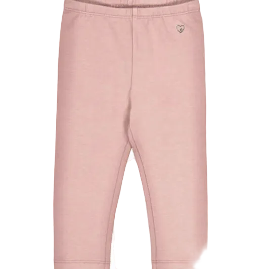 Light pink stretchy leggings for baby girls