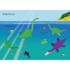 Prehistoric dinosaur sticker book with creative scenes