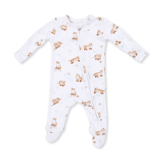 Little Fox Zip Footie by Angel Dear, view 1