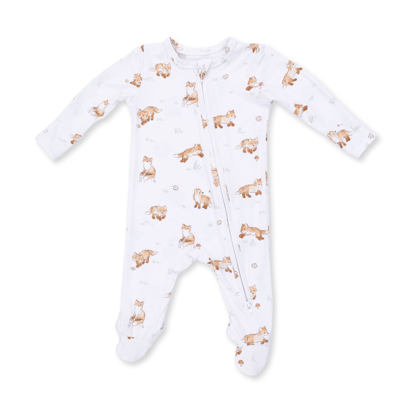 Little Fox Zip Footie by Angel Dear, view 1
