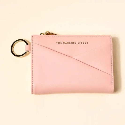 Blush Wallet With Elegant Compact Everyday Style