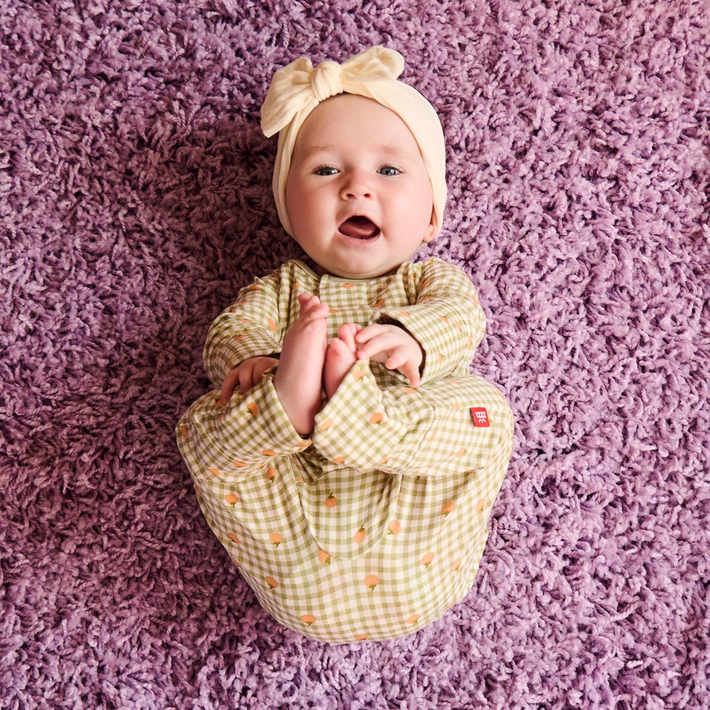 Pumpkin Plaid Conv Romper