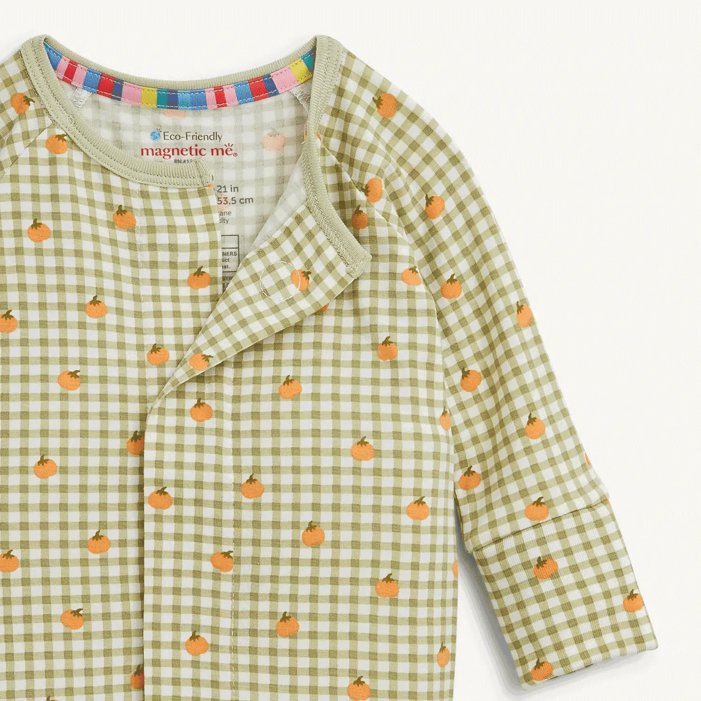 Pumpkin Plaid Conv Romper