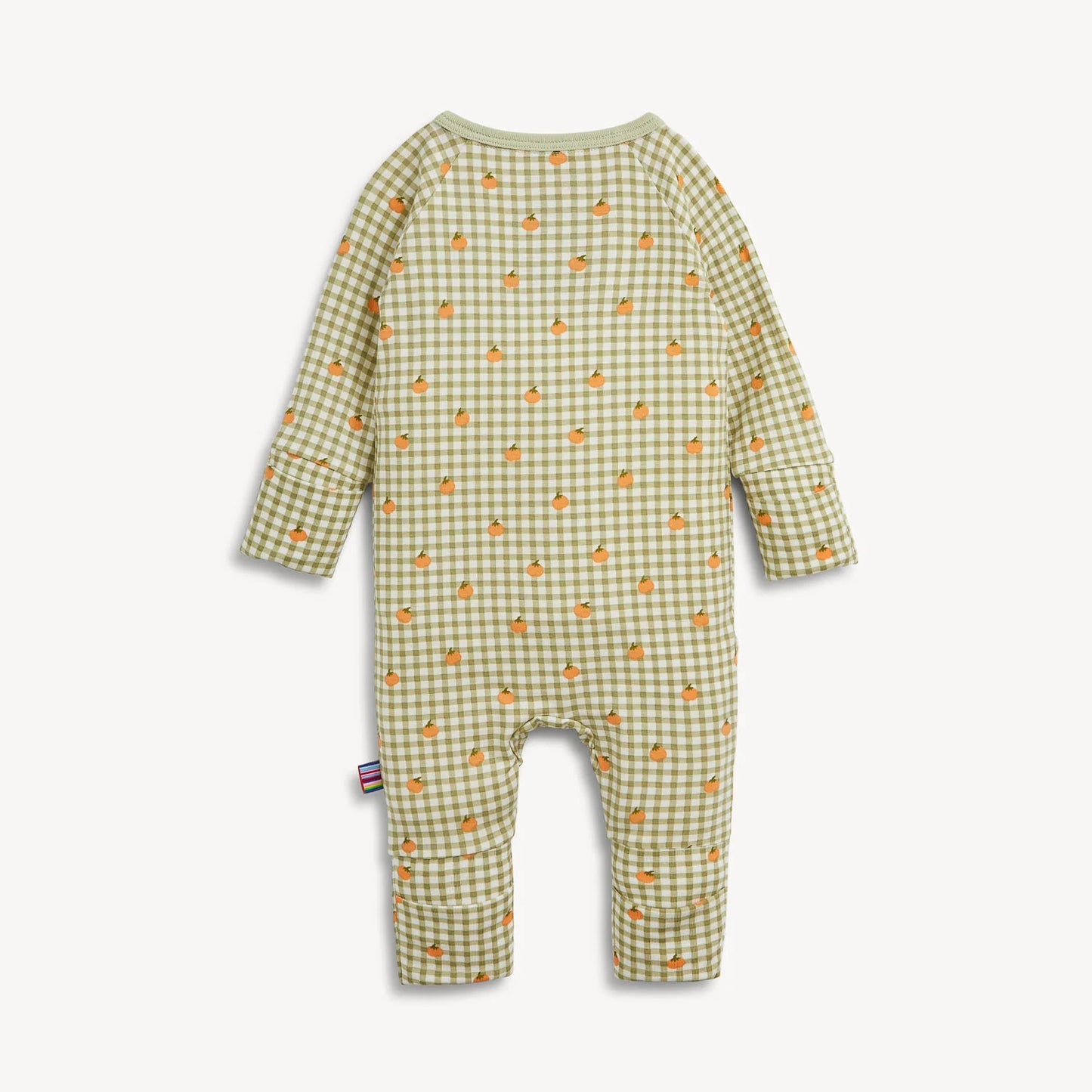 Pumpkin Plaid Conv Romper