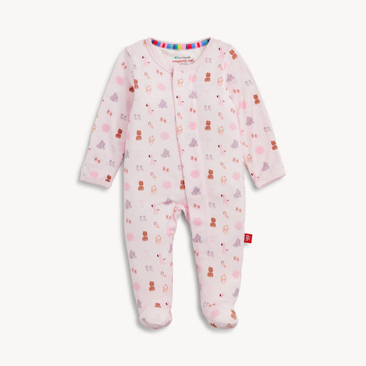 Pink Nursery Nostalgia Footie - Magnetic Me modal footie