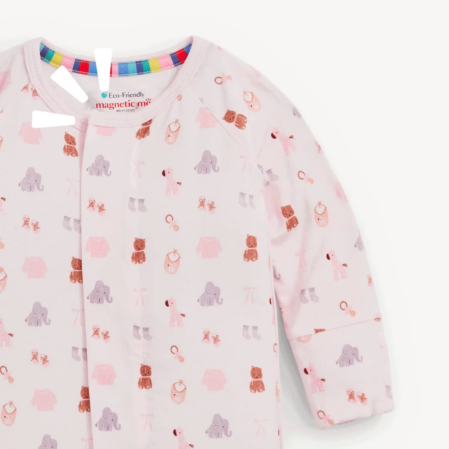 Pink Nursery Nostalgia Footie