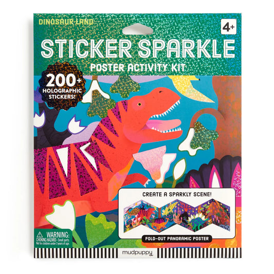 Sticker Sparkle Dinosaur Land