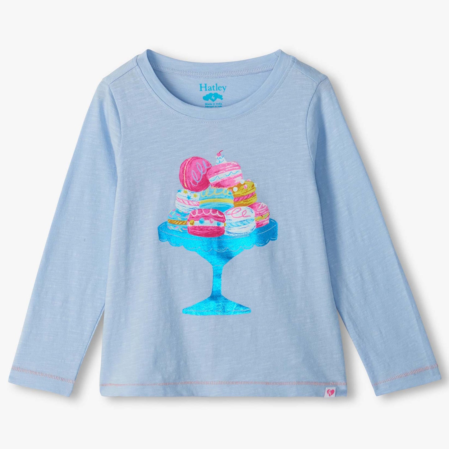 Girls yummy macarons long sleeve graphic tee by Hatley