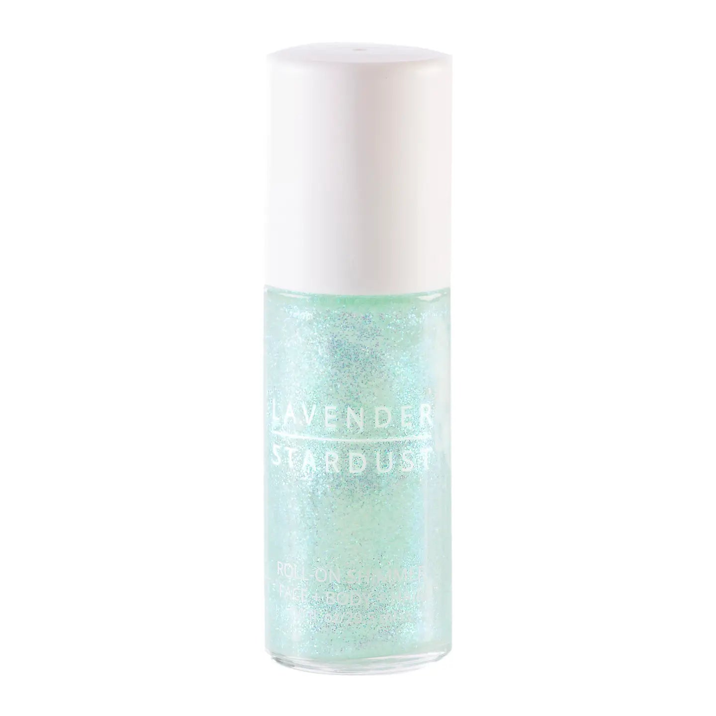 Bottle of aqua toll-on body glitter