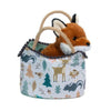 Woodland bag with removable plush red fox