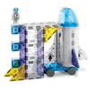 Magnetic space building set with shuttle and astronaut