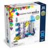 Magnetic space building set with shuttle and astronaut